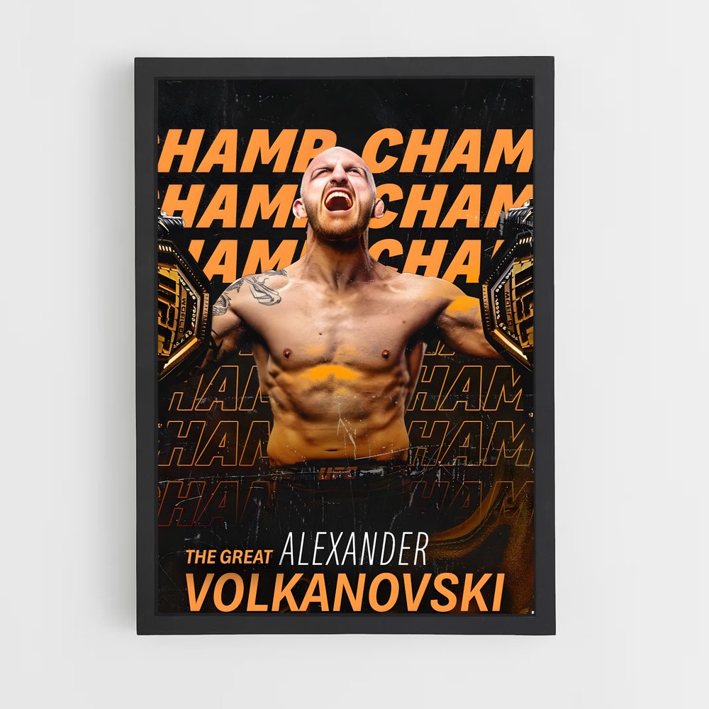Poster The Rise of a Champion – affiche MMA (vue 2)